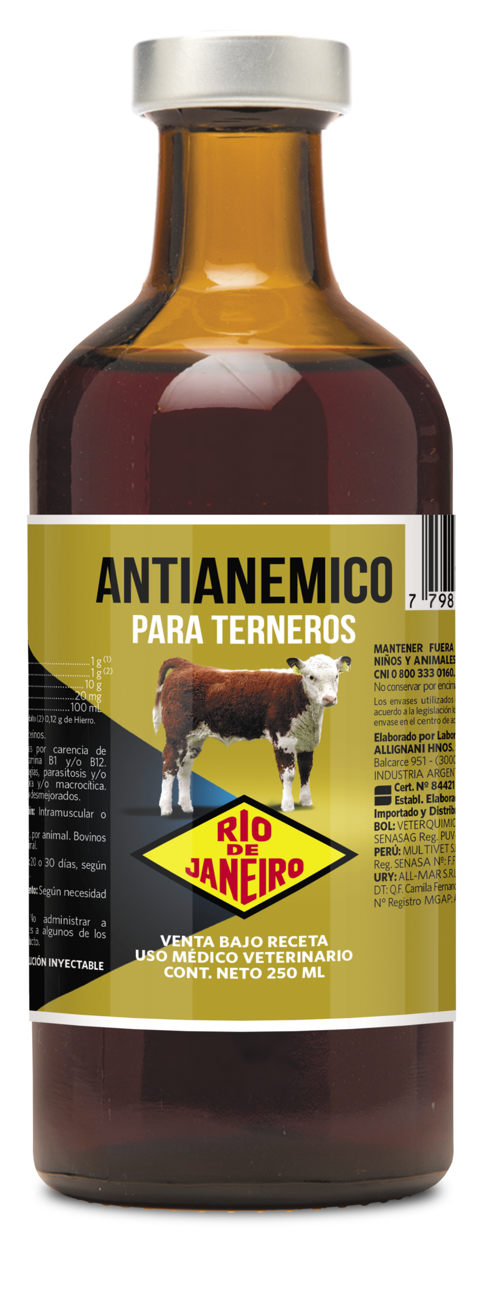Antianémico para terneros