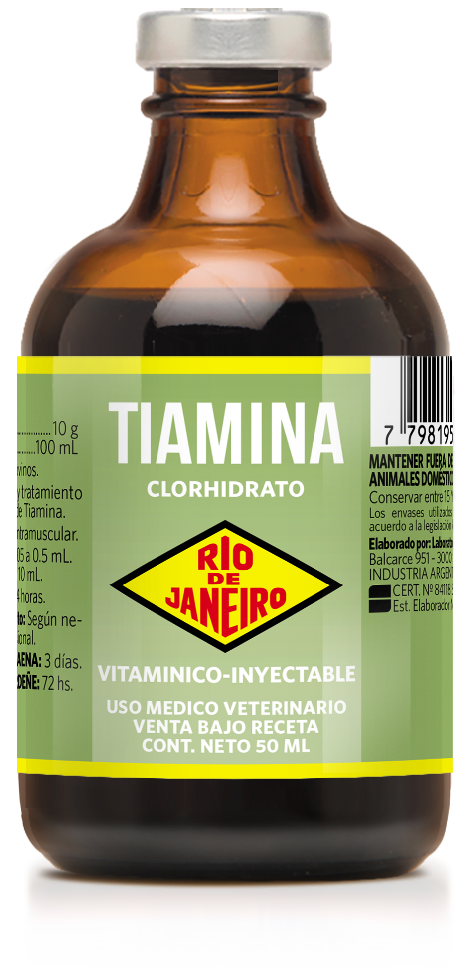 Clorhidrato de tiamina Rio de Janeiro
